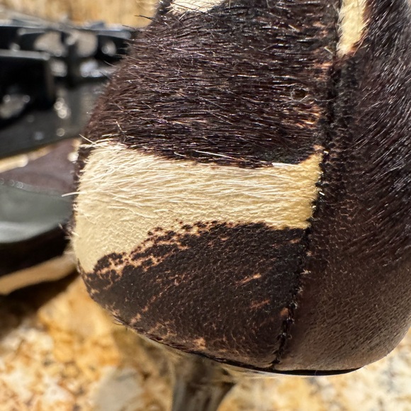 Guess by Marciano stylish faux cow print fur inspired stiletto high heels - Picture 7 of 16